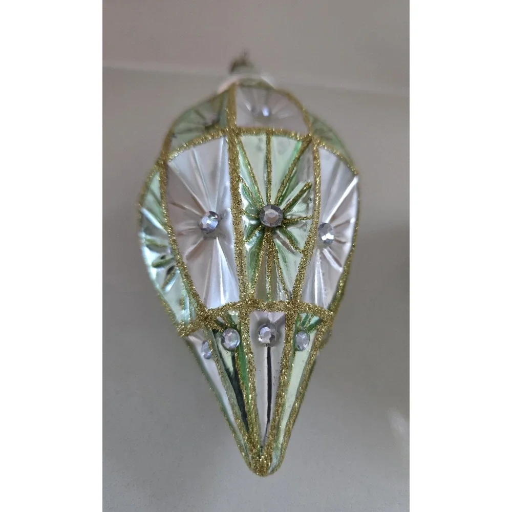 Melrose International‎ Vintage Style Jeweled Reflector Christmas Ornament